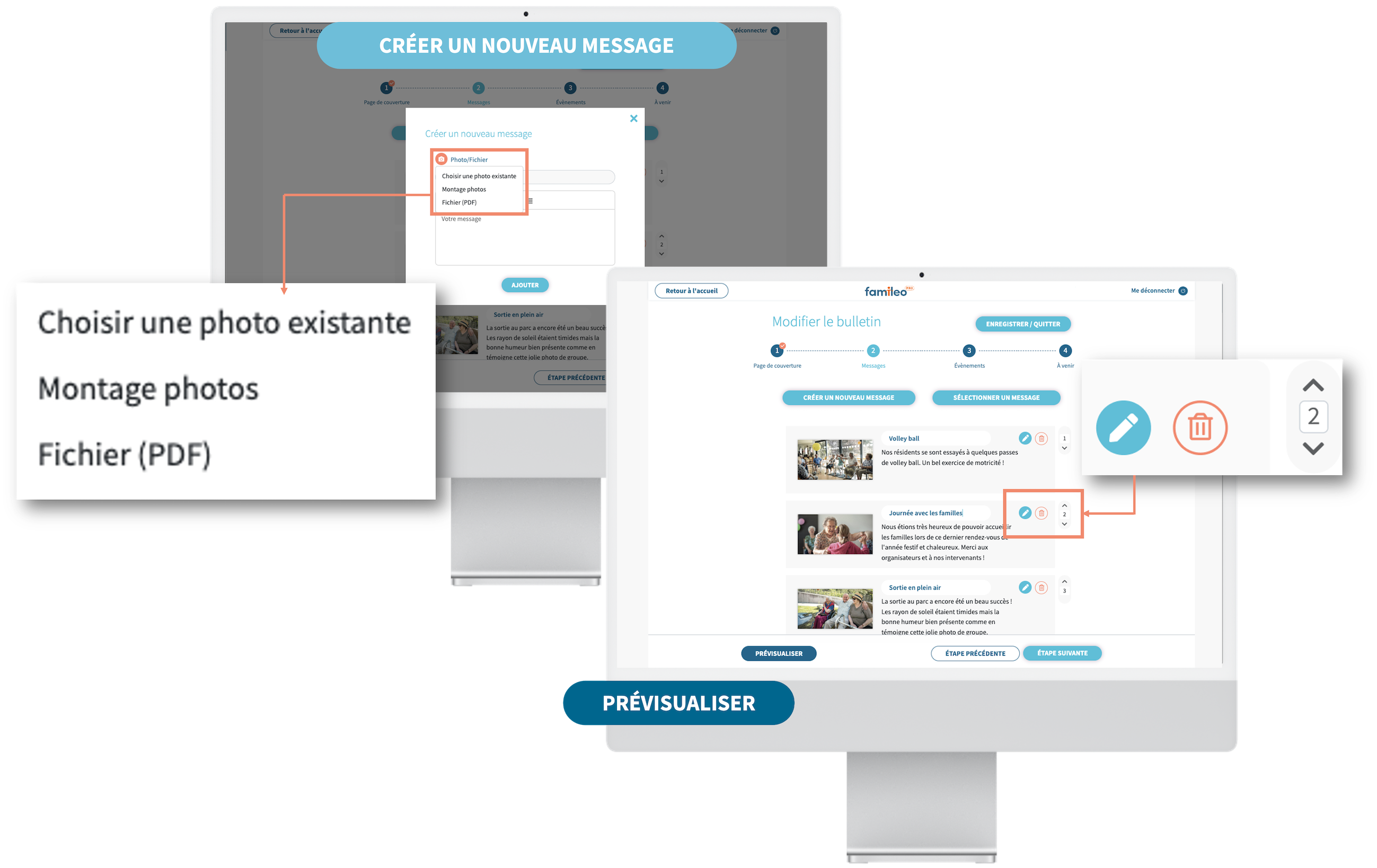 Modifiez la mise en page
