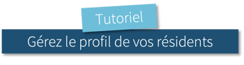 Titre gérez profils résidents