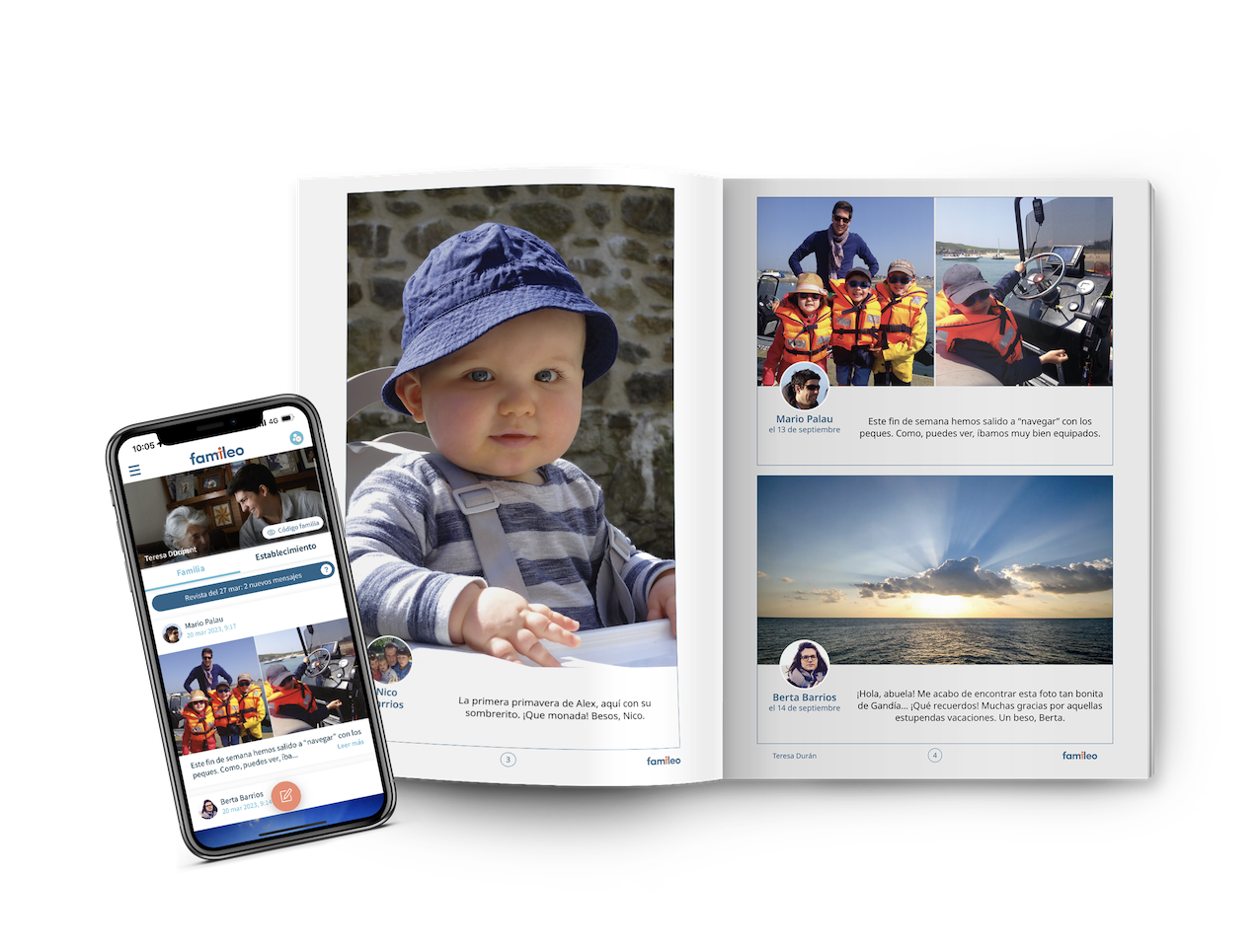 La app familia Famileo Pro y la revista 