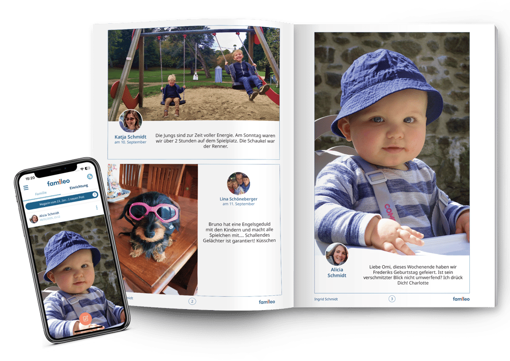 Ein Magazin und die App Famileo Pro