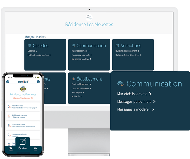 Famileo Pro - Présentation de l'interface Famileo Pro