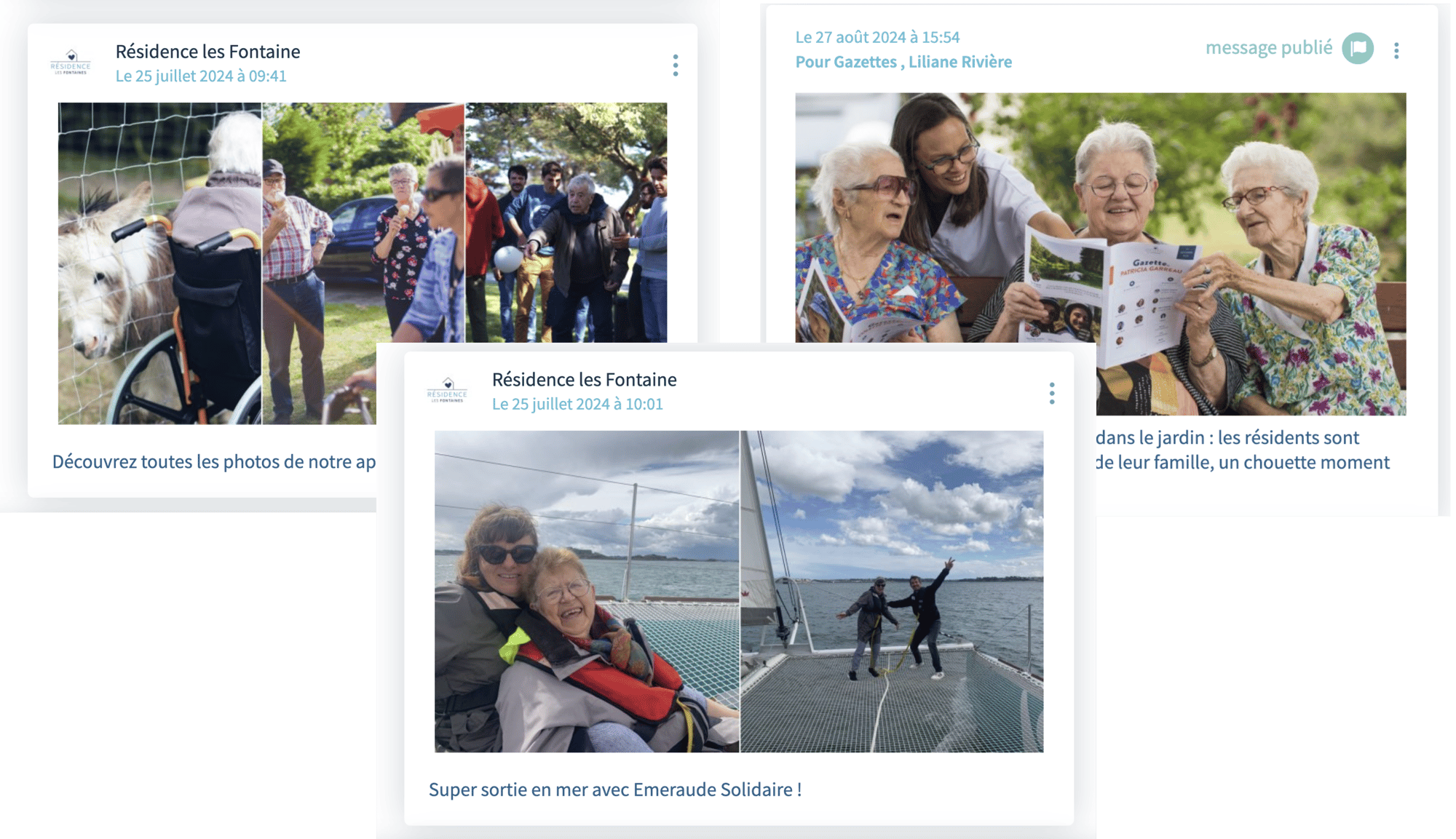 exemples de publications - Famileo Pro