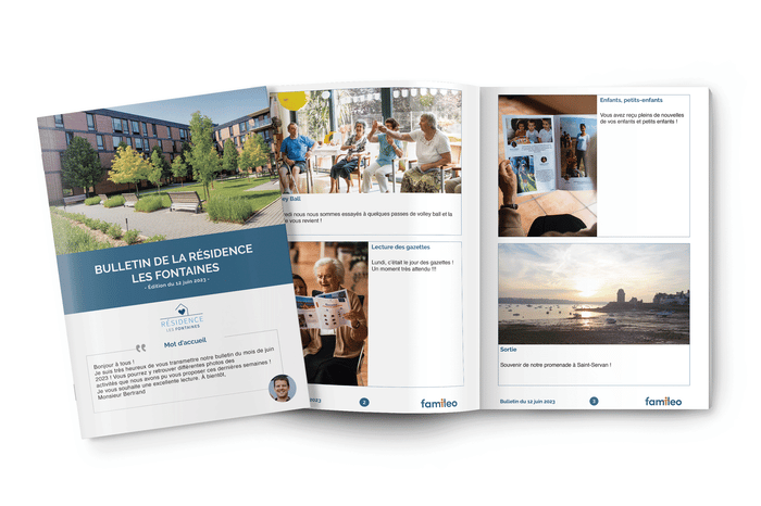 Exemples de la personnalisation des bulletins Famileo Pro