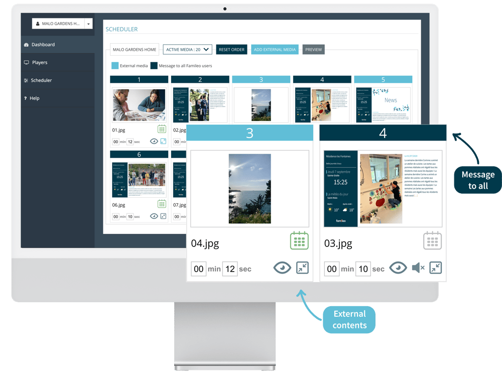 Adding your content - Famileo pro