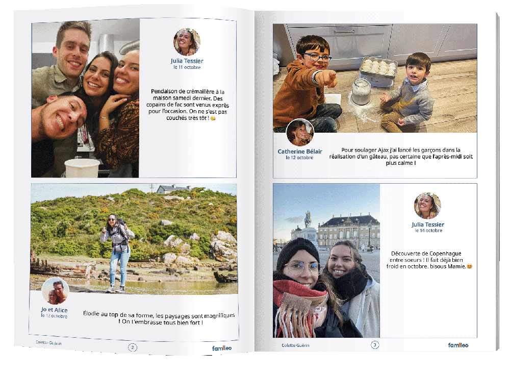 Famileo Pro - Mise en page de la gazette Ehpad