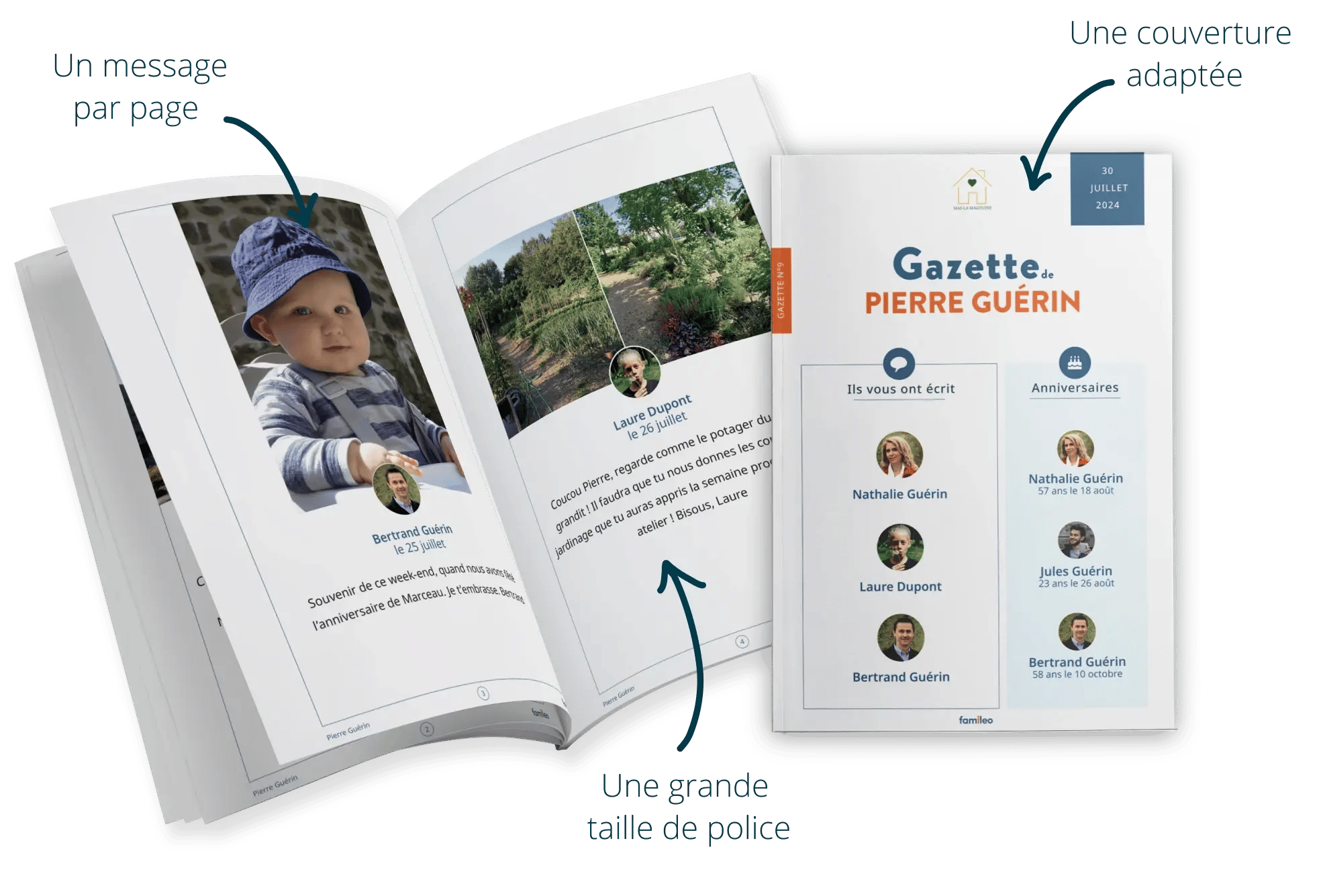 Famileo Pro - Exemple de gazette mal voyant en structure handicap