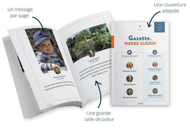 Famileo Pro - Exemple de gazette mal voyant en structure handicap