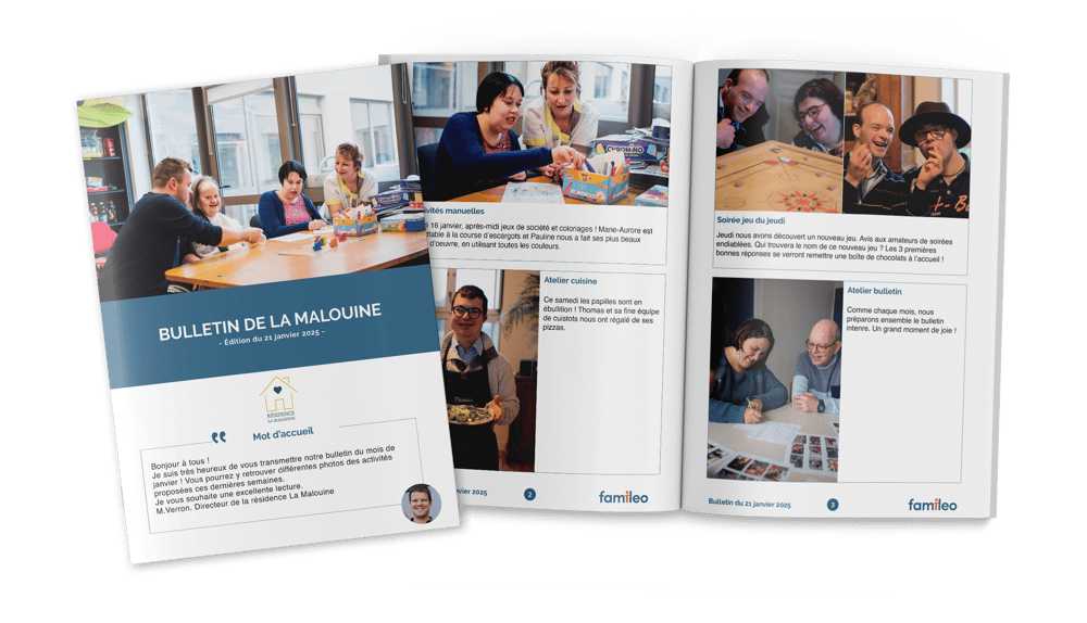 Famileo Pro - journal interne en structure handicap