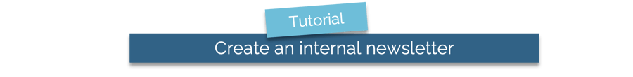 Create an internal newsletter - title