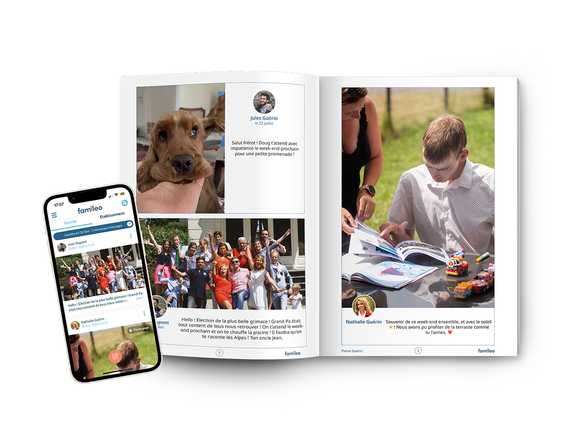 Famileo Pro - handi - Mock up intérieur gazette