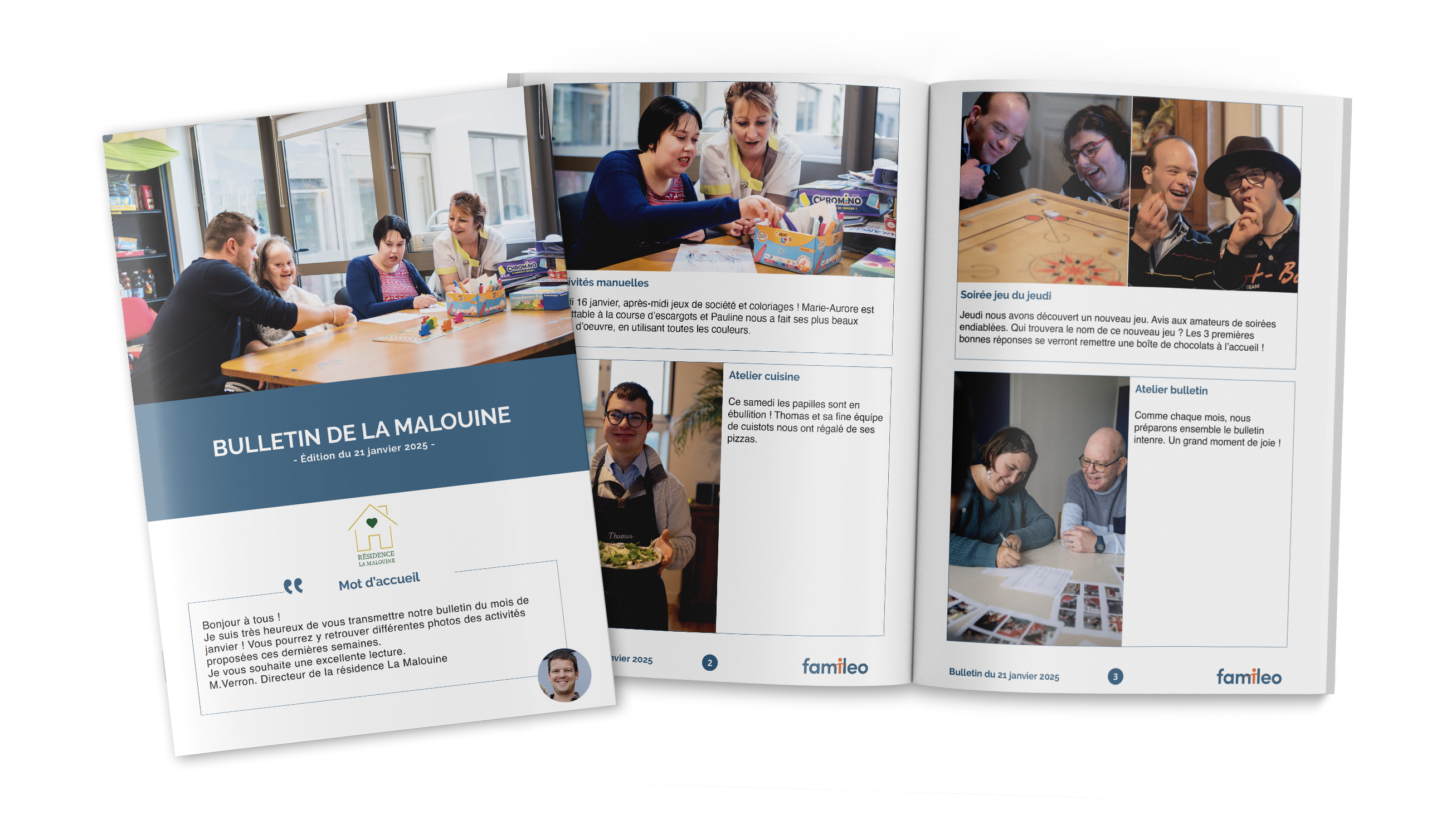 Famileo Pro - journal interne en structure handicap